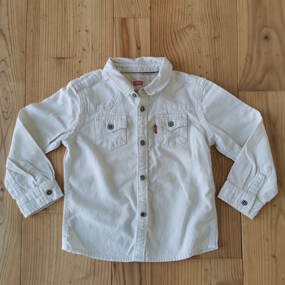 LEVI'S TODDLER White Demin Jacket, Size 24months - Picture 1 of 4